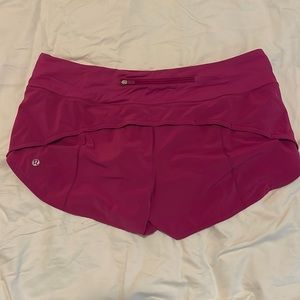 Lulu lemon hot pink shorts. Size: 10, fits like a 8